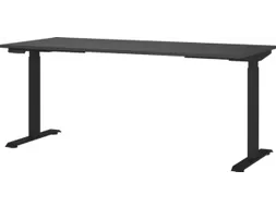Elektrisch ihv bureau,HxBxD 720-1200x1800x800mm,blad grafiet