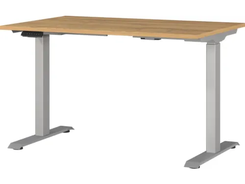 Elektrisch ihv bureau,HxBxD 720-1200x1200x800mm,blad Grandson-eiken