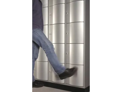 lockerkast cil.slot 1950x1150x640mm 3x5 vakken RAL7021 front RAL7021