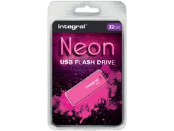 USB stick 2.0 Integral Neon USB-A 32GB roze