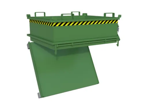 mini-bodemklepcontainer,HxLxB 625x1000x1200mm,0,37m³,inrijbeugel,staa