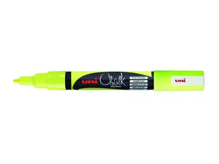 Krijtstift Uni-ball rond 0.9-1.3mm fluor geel - 4