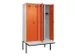 locker met bank,voor scheiding van kleding,HxBxD 2120x1200x815mm,4vak
