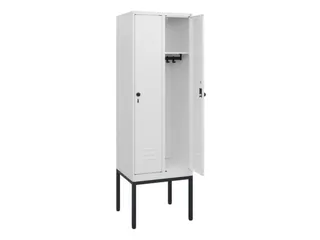 locker,HxBxD 1950x600x500mm,2vak,vak B 300mm,draaigrendel - 2