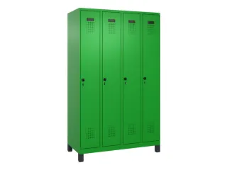 locker,HxBxD 1950x1200x500mm,4vak,vak B 300mm,draaigrendel,voeten - 3