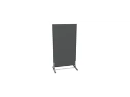 scheidingswand,HxB 1545x800mm,wand hout,frame staal,MS-donkergrijs