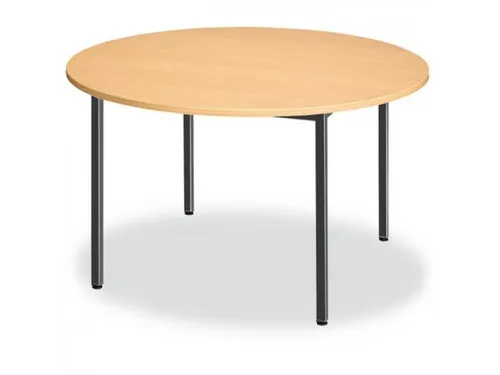 Tafel Rond 80 Cm Frame Aluminium Blad Kersenhout
