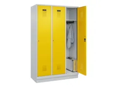 locker,HxBxD 1950x1200x500mm,3vak,vak B 400mm,cil.-slot,sokkel