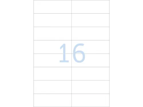 Gekleurde Etiketten 105x37mm Blauw 42817