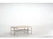 banc double,HxLxP 450x1015x700mm,barrettes en bois