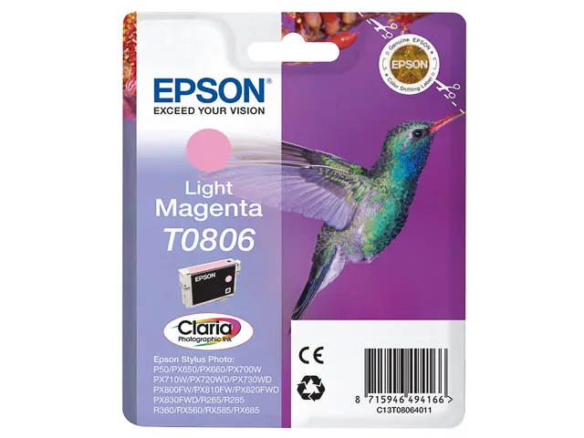 Inktcartridge Epson T080640 7,4 Ml Licht Magenta