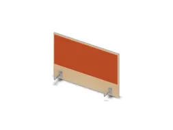 opzetpaneel bureau aanbouw zijkant NE-esdoorn BN3012-oranje 800mm