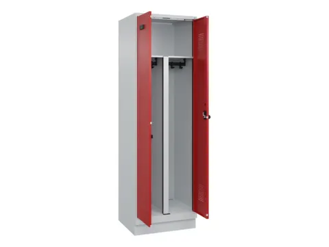 PBM-locker,HxBxD 1950x600x500mm,2vak,vak B 300mm,draaigrendel