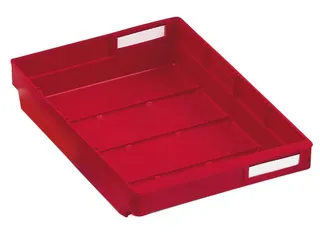 Stellingbak Extra Vlak Pp Hxbxd 65X240X300Mm Rood - 1