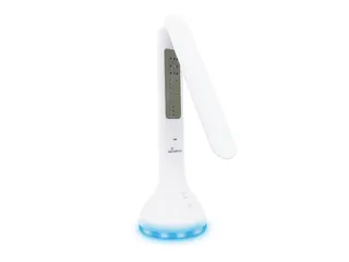 MROS502 Bureaulamp compact Wit met tijd, datum en temperatuur display - 2
