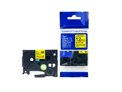 Labeltape Brother Compatible Tze-631 12Mm Zwart Op Geel