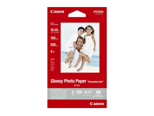 Inkjetpapier Canon GP-501 10x15cm 210 gram glans 100vel