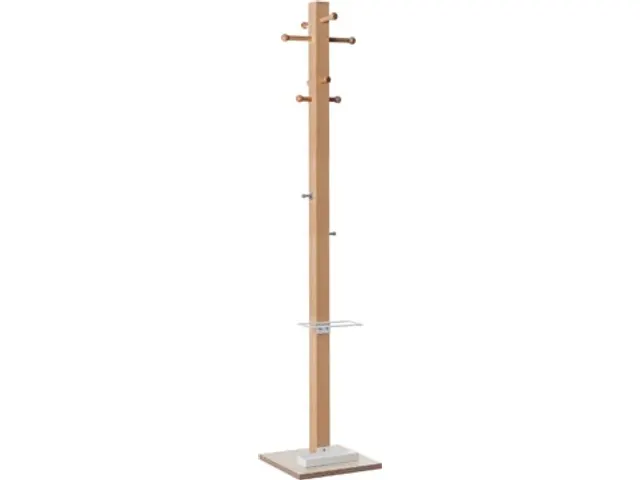 Kapstok Easycloth model B, uit hout, wit