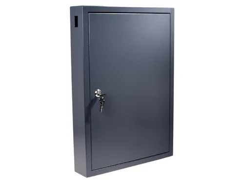 Sleutelkast Pavo deluxe 100 haken 550x380x90mm cilinderslot grijs