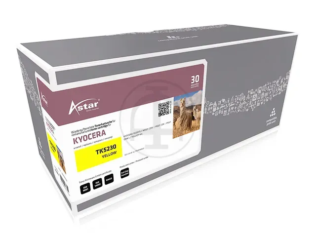 AS20524 ASTAR KYOCERA TK5290 Ecosys Toner geel rebuilt 13000pag Chip