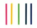 Bâton de colle Rapid 7mm 5 couleurs assorti 36 pièces