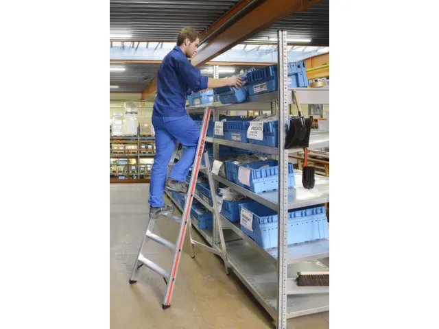 escabeau industriel,à un côté,5 à profilés antidérapants,H 1,16m