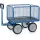 Handtrekwagen 6434v 1000kg 1200x800mm Draadgaas Massief Rubber