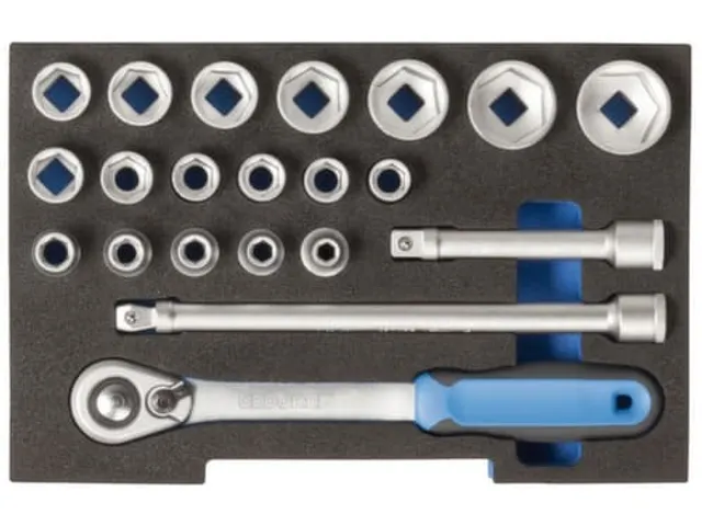1100 CT1-19 Dopsleutelset 1/2 inch in 1/2 L-BOXX 136module