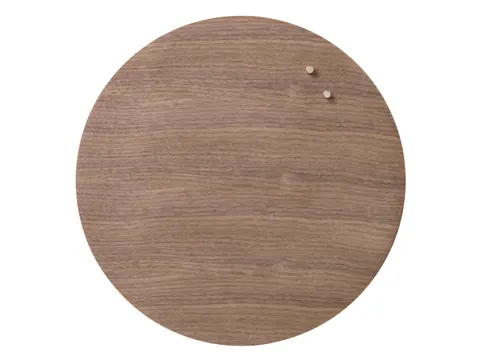 Glasmagneetbord Naga rond 45cm walnoot