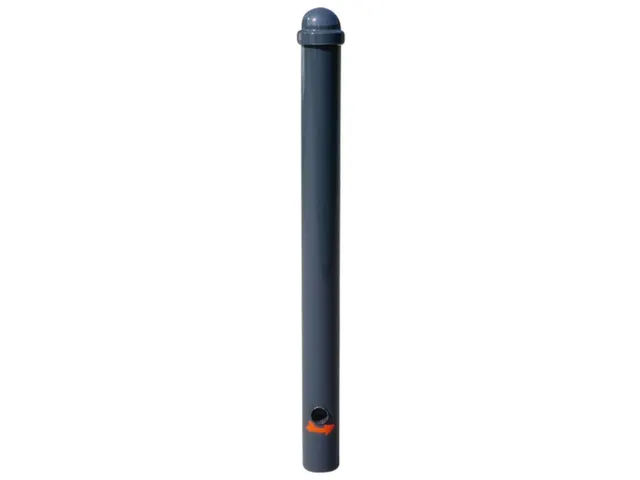Trottoirpaal 900mmØ76mm Met Halve Kogel-kap Uitneembaar/Afsluitbaar