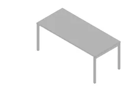 In hoogte verstelbaar bureau,HxBxD 680-760x1800x800mm,blad grijs
