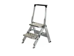 Vouwtrap Aluminium Platformhoogte 0.47m Geribbelde Plaat