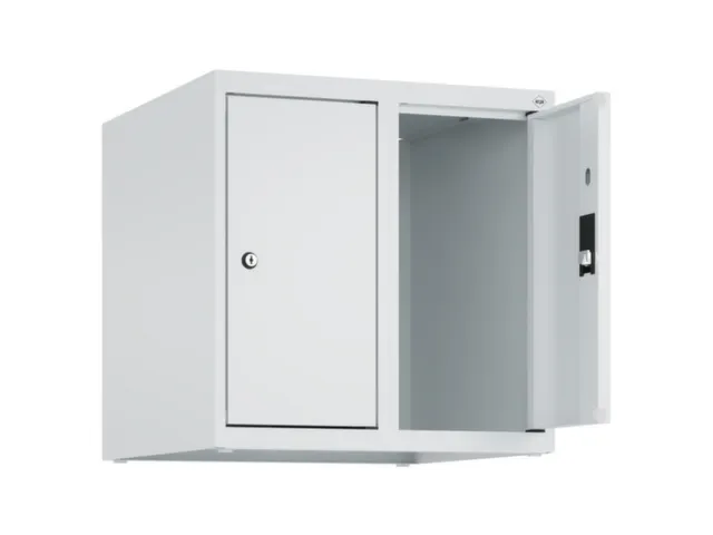 opzetkast,v. locker,2vak.,vak B 250mm,HxBxD 500x500x500mm,vleugeldeur