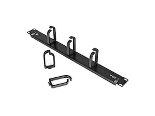 1U 19inch metalen rackmount kabelmanagement paneel