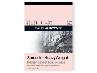 Tekenpapier Daler-Rowney Smooth Heavyweight 220gr A5 natuurlijk wit - 2
