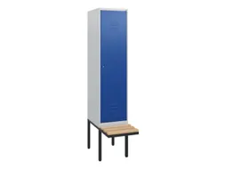 locker met bank,HxBxD 1950x400x815mm,1vak,vak B 400mm,cil.-slot