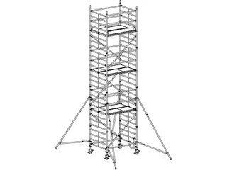 rolsteiger,reik H 8,4m,steiger H 7,64m,3platform(s),m. luik - 1