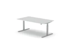 Elektrisch ihv bureau,HxBxD 650-1310x1800x1000mm,blad wit