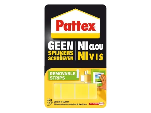 Supermontagestrip Pattex 2kg verwijderbaar 10 stuks