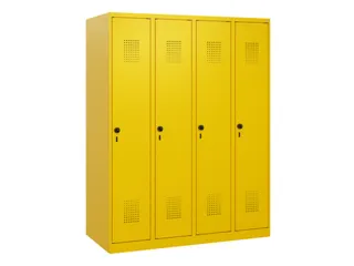 schoollocker,HxBxD 1530x1200x500mm,4vak,vak B 300mm,draaigrendel - 2