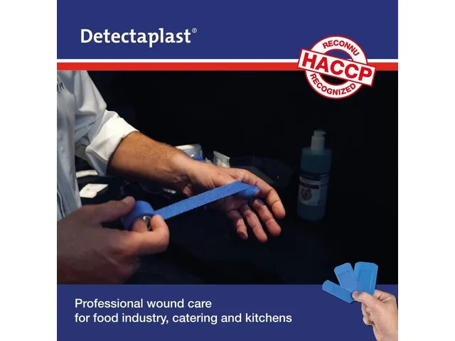 Detectaplast Zelfhechtende snelpleister Rol à 2,5cm x 4,5mtr, blauw