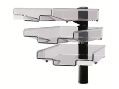 Zwenkbrievenbak Met 3 Bakken Zwart