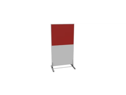 scheidingswand,HxB 1545x800mm,MP-lichtgrijs,BN4011-rood