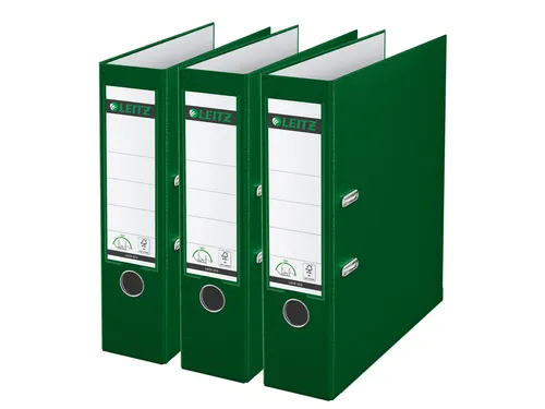 Leitz 180° Ordner 1010 80mm A4 PP Groen 3 stuks