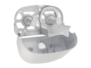 Toiletpapier Dispenser 2 Rollen Kunststof Wit - 3