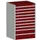 ladekast HxBxD 1200x800x750mm 10laden zware lasten RAL7035 RAL3004