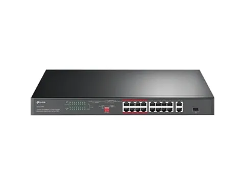 16-Poorts switch 10/100Mbps + 2-Port Gigabit Rackmount