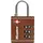 Hangslot Masterlock 3-cijfer combinatie 30mm TSA Bruin leer