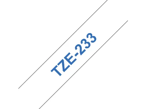 Labeltape Brother P-touch TZe-233 standaard 12mm blauw op wit