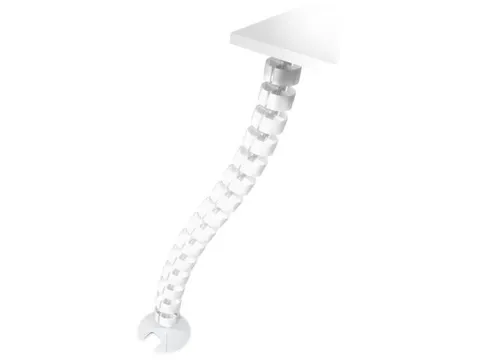 kabelworm,v. bureau,L 820mm,transparant